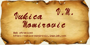 Vukica Momirović vizit kartica
